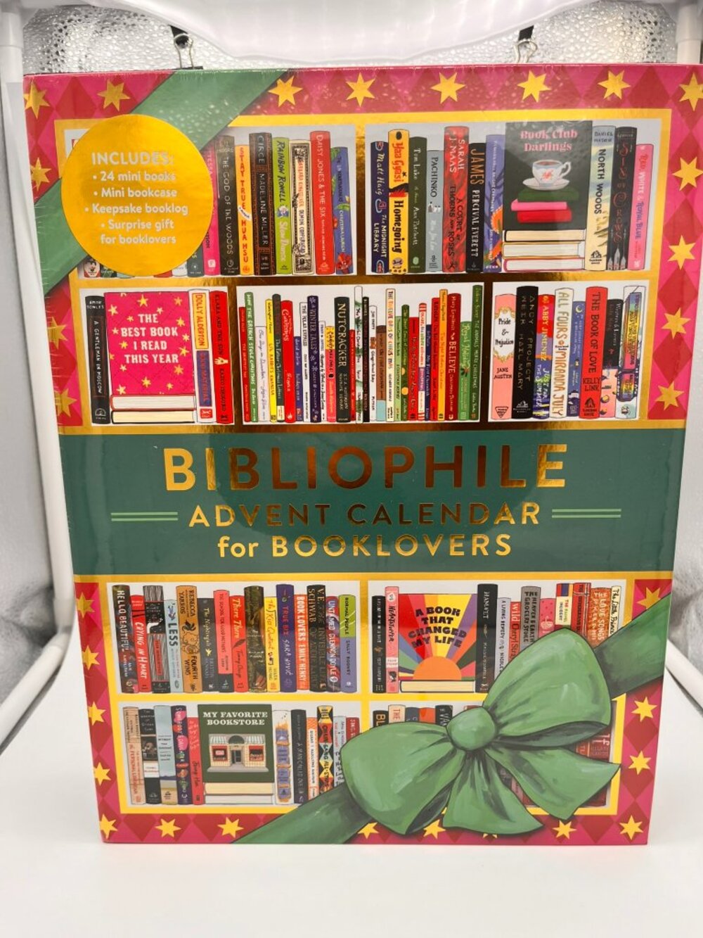 Bibliophile Advent Calendar for Booklovers Box Set 24 Mini Books Gift